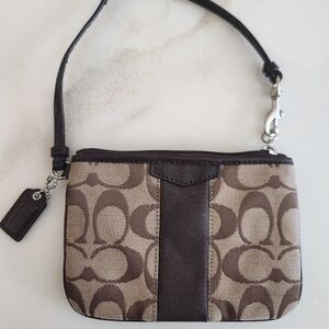 Elegant Brown Designer Wristlet